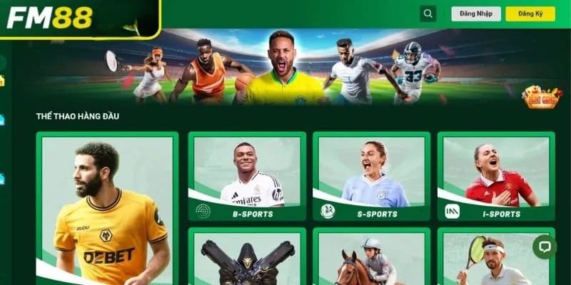 Các môn thể thao FM88 và tỷ lệ cược
